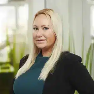 Medarbetare Emma Persson som jobbar på patentbyrån Hansson Thyresson
